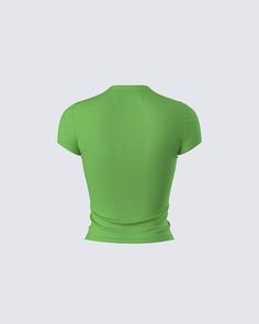 When being delulu is always the solulu 🙃 This green graphic tee made from stretch jersey fabric and complete with a baby tee fit, a crewneck, and a “may all your delulu become trululu” graphic 💚 Green Stretch Cotton Cropped T-shirt, Green Fitted Cropped T-shirt With Crew Neck, Green Fitted Crew Neck Top, Fitted Green Crew Neck Top, Green Cropped T-shirt With Graphic Print, Relaxed Fit, Fitted Green Graphic Print T-shirt, Fitted Green T-shirt With Graphic Print, Green Fitted Graphic Tee, Fitted Green Graphic Tee Tops