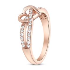 14K Rose Gold 0.25 Carat Prong Heart Shape Setting Diamond Band.All of our diamonds are 100% natural. We offer free 30 days money back with free shipping.Appraisal is included with every purchase.Diamond Info:Color: GClarity: SI2Prong setting Rose Gold Diamond Couple Rings For Promise, 14k Rose Gold Promise Jewelry, 14k Stamped Diamond Ring For Valentine's Day, Promise Heart Ring In Rose Gold With Brilliant Cut, Stamped 14k Diamond Ring For Valentine's Day, Rose Gold Cubic Zirconia Heart Ring For Promise, Rose Gold Heart Ring With Brilliant Cut For Promise, Rose Gold Brilliant Cut Heart Promise Ring, Valentine's Day Diamond Heart Ring, Hallmarked