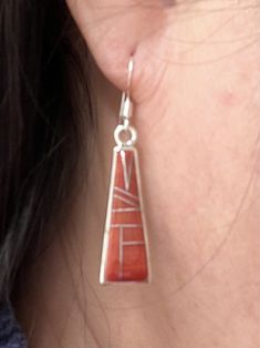 *Brand new *Handmade  *Sterling Silver Spiny oyster Stick-inlay earrings  *Jewelry ship in gift box  *Cabochon may vary color *Free shipping in USA  *Ready to ship Thank You For Looking ,And Check Out More Items In My Etsy Shop For More Great Deals, Also We Add More Jewelry To Etsy Shop  Https://www.etsy.come/shop/abq925 Red Sterling Silver Jewelry With Inlay, Red Polished Earrings For Gift, Handmade Coral Sterling Silver Jewelry, Artisan Polished Earrings For Gift, Gift Coral Jewelry With Matching Earrings, Elegant Earrings With Inlay For Gifts, Elegant Inlay Earrings As Gift, Teardrop Inlay Earrings As Gift, Teardrop Inlay Earrings For Gift