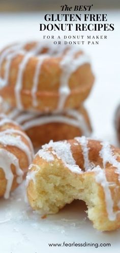 the best lemon donuts gluten free and dairy free with white icing