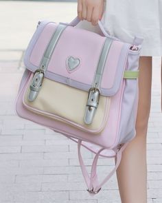 Material:+PU;  Size:+31.5+*+22.5+*+14.5+cm,+ A4+paper+and+iPad+could+be+put+in;+shoulder+belt+is+a… Harajuku Style Backpack With Adjustable Strap, Harajuku Style Rectangular Backpack With Adjustable Strap, Harajuku Style Rectangular Backpack For Everyday Use, Harajuku Style Large Capacity Shoulder Backpack, Harajuku Style Backpack For Everyday, Harajuku-style Backpack With Large Capacity, Kawaii Large Capacity Satchel For Travel, Cute Back-to-school Satchel Bag, Cute Back To School Satchel Bag