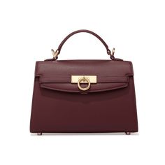 PARISA WANG® | Unlocked Top Handle Bag – Parisa New York Timeless Flap Bag For Daily Use, Luxury Burgundy Shoulder Bag With Gold-tone Hardware, Elegant Textured Leather Shoulder Bag For Daily Use, Elegant Textured Leather Satchel With Double Handle, Elegant Textured Leather Shoulder Satchel, Elegant Textured Leather Satchel Bag, Elegant Textured Leather Double Handle Satchel, Elegant Textured Leather Bag For Daily Use, Elegant Textured Leather Bag With Double Handle