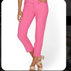 Women’s New York And Company Modern Ankle Pant - All-Season Stretch - 7th Avenue Size 10 Pretty Rose Color I Missed My Window To Return To The Store Hoping My Loss Is Someone’ Else’s Gain. Check My Closet For These Pants In Different Colors/Sizes. Fitted Capri-length Pants For Spring, Fitted Capri Length Pants For Spring, Pink Cropped Leg Workwear Pants, Pink Cropped Leg Pants For Work, Pink Cropped Leg Pants For Spring, Summer Workwear Cropped Leg Pants, Chic Mid-rise Summer Capris, Summer Workwear Pants With Cropped Leg, Mid-rise Bottoms For Business Casual Summer