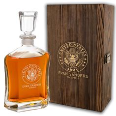 PRICES MAY VARY. [CUSTOM ENGRAVING]: Personalize the decanter and optional wooden box with names, ranks, and service dates [IDEAL FOR ALL MILITARY BRANCHES]: Celebrate active duty or retired personnel from Army, Navy, Air Force, and Coast Guard [QUALITY CRAFTSMANSHIP]: Elegant glass decanter with airtight stopper for preserving beverage freshness [UNIQUE GIFT IDEA]: Perfect for retirements, promotions, holidays, or special occasions [OPTIONAL WOODEN BOX]: Enhance the presentation with an engrave Navy Retirement Gifts, Personalized Decanter, Military Retirement Gift, Liquor Gifts, Engraved Wooden Boxes, Military Branches, Navy Air Force, Liquor Decanter, Military Appreciation