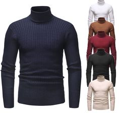 Turtle Neck Men, Cotton Turtleneck, Mens Turtleneck, Traje Casual, Manama, Winter Pullover, Knitwear Men, Casual Sweaters, Knitted Pullover Sweaters