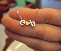 Two initial Necklace, Boyfriend Girlfriend, His and Her, Anniversary Gift, Valentine's day, double i Necklace For Boyfriend, Necklace Boyfriend, Diy Gifts For Girlfriend, Colorful Statement Necklace, Boyfriend Necklace, Handmade Gifts For Boyfriend, Lowercase Letter, Family Jewels, Necklace For Girlfriend