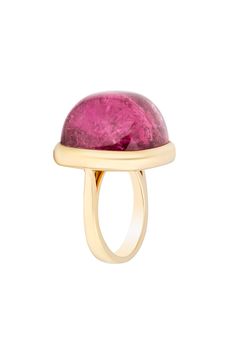 18K Yellow Gold Rubelite 36.92cts Marissa Collections, Yellow Gold Rings, Yellow Gold, Ring, Yellow, Gold