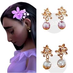 DO NOT COPY - ORIGINAL DESIGN BY LIKE THE STARS, 2022 Isabella Madrigal Flower Earrings , Encanto Isabella Madrigal Gold Flower Earring, Isabella Madrigal Birthday Outfit Costume Purple Pearl. 4 styles are available - to pick the style that you want - you need to click the style and the image will change according to the style that you click. --------------------------------- IMPORTANT NOTE: --------------------------------- 1. Orders will be shipped out 4-9 business days from purchase day. 2. T Isabela Madrigal Shoes, Isabella Encanto Inspired Dress, Isabella Madrigal Cosplay, Dangle Earrings With Flower Decoration For Party, Drop Earrings With Flower Decoration For Party, Party Flower Decoration Drop Earrings, Party Clip-on Flower Shaped Earrings, Flower-shaped Pearl Earrings For Party, Flower Shaped Pearl Earrings For Parties