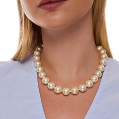 Create an elegant and classic look with this pearl necklace. Product Overview: Dimensions: 16"L, 14mm Light Cultura Pearl Color: White Classic Pearl Chain Jewelry, Classic Pearl Necklace For Party, Classic Formal Pearl Necklace With Pearl Charm, Classic Pearl Chain Necklace For Party, Classic Pearl White Necklace With Pearl Charm, Classic Pearl Necklace With Pearl Chain For Parties, Elegant Pearl White Necklace With Pearl Pendant, Classic Pearl Bridal Necklace, Classic Pearl Pendant Jewelry For Party