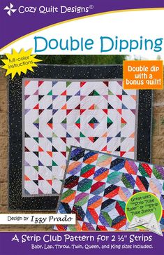 the book cover for double dipping quilts