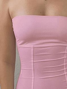 ⚡Buy 2023 Paneled Solid Color Bandeau Top Pink M under $9.00 in Tops&Tees at AnotherChill.com Online. Style: Casual/Street/Y2K/Sweet/Sexy/Basic. Fabric Content: Polyester Blend. Fit Type: Slim fit. Neckline: Strapless. Sleeve Length: Sleeveless. : Elevate your fashion game with this trendy and versatile paneled solid color bandeau top. Perfect for any occasion, whether it's a casual hangout with friends or a night out on the town. Made from a comfortable polyester blend fabric, it offers a slim Hangout With Friends, Tool Tattoo, Street Y2k, Bandeau Tops, 2000s Outfits, Mini Dress Formal, Bandeau Top, Aesthetic Fashion, Trending Decor