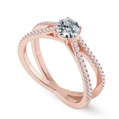 The Jewelove Solitaire Ring 18k Rose Gold Solitaire Diamond Ring. Metal : 18K Rose Gold Gold Purity : 18K Purity Mark : 18K Center Gemstone : Natural Diamond  Solitaire Weight : 0.50 cts. Side Diamond Weight : 0.52 cts. Setting : 4 Prongs setting Solitaire Diamond Clarity : VS Solitaire Diamond Color : J  Side Diamond Clarity : SI Side Diamond Color : IJ Estimated Gold Weight : 4.50 g Solitaire Certificate : IGI / GIA Side Diamond Grading Report : SGL Platinum Solitaire Rings by Jewelove Want a Rose Gold Diamond Promise Ring, Luxury Rose Gold Diamond Ring For Anniversary, Rose Gold Solitaire Diamond Ring For Promise, Luxury Rose Gold Diamond Promise Ring, Luxury Rose Gold Promise Diamond Ring, Round Pink Gold Diamond Ring, Pink Gold Round Diamond Ring, Formal Pink Gold Diamond Ring With Accents, Fine Jewelry Rose Gold Diamond Ring With Vs Clarity