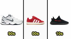 four different types of shoes with the same price