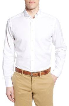 Solid Dress Shirt, Smart Dress, Button Down Collar, Cotton Shirt, Casual Shirts, Oxford, Nordstrom, Slim Fit, Mens Outfits