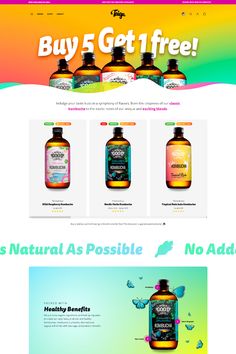 the website for vitamin products is displayed