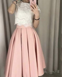 Bridesmaid Dresses Lace, Cap Sleeve Prom Dress, Tea Length Bridesmaid Dresses, Cute Dresses For Party, Cheap Party Dresses, Evening Dresses With Sleeves, Elegant Party Dresses, Crop Top Dress, Piece Prom Dress