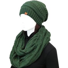 Stay warm and toasty with our scarf and beanie set. The scarf is knitted in a thick chunky pattern to provide extra warmth and coverage to keep the chills away. Wear the scarf double looped, or as a single long loop, over your head as a hood, around the shoulders as a shawl or bolero, as a tie or turtleneck. The beanie can be worn slouched down or as a traditional beanie and provides great coverage over the entire head and ears. Fun colors that will make your outfits stand out. The perfect fashi Trendy Fashion Accessories, Winter Set, Knit Infinity Scarf, Long Scarf, Winter Knits, Square Scarf, Warm Winter, Chunky Knit, Knitting Designs