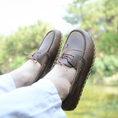 ✨ Men's Leather Grounding Shoes | Handmade Barefoot Shoes 🍃 Embrace Nature: Our handmade barefoot shoes for men are designed to connect you with the earth, crafted from 100% genuine leather that allows your feet to move naturally while maximizing comfort. 👣✨ 🌱 Breathable Comfort: The sole features special breathable leather, promoting air circulation to keep your feet cool and dry all day long. 👟 Shoe Features: These minimalist shoes have a wide toe box, providing ample space for your toes to move freely. Thoughtful side stitching enhances breathability, and after just a few days of wear, they adapt perfectly to your foot shape for an impeccable fit. Comfort and functionality are seamlessly combined with expertly designed side seams. ✨ Grounding Connection: Designed to help balance exc Brown Leather Slip-on Shoes With Vibram Sole, Casual Slip-on Oxfords With Vibram Sole, Brown Slip-on Loafers With Vibram Sole, Outdoor Loafers With Stitched Sole And Plain Toe, Masculine Moccasins With Stitched Sole And Round Toe, Casual Boat Shoes With Vibram Sole And Round Toe, Casual Slip-on Boat Shoes With Vibram Sole, Masculine Moccasins With Rubber Sole And Round Toe, Grounding Shoes