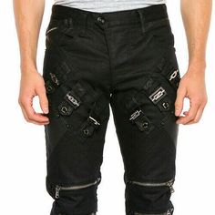 CIPO & BAXX   " TRACK " JEANS BRAND NEW VERY TRENDY JEANS   perfect fitting  color : black 100 %  cotton   choose sizes above size :  29/32  ( width 78 cm / length 106 cm ) size :  29/34  ( width 78 cm / length 112 cm ) size :  30/32  ( width 80 cm / length 106 cm ) size :  30/34  ( width 80 cm / length 112 cm ) size :  31/32  ( width 82 cm / length 106 cm ) size :  31/34  ( width 82 cm / length 112 cm ) size :  32/32  ( width 84 cm / length 106 cm ) size :  32/34  ( width 84 cm / length 112 cm Alternative Style Black Denim Jeans, Black Denim Punk Pants, Black Punk Denim Jeans, Black Punk Style Denim Jeans, Black Punk Jeans With Pockets, Punk Black Jeans With Pockets, Urban Black Jeans With Belt Loops, Alternative Black Denim Bottoms, Alternative Black Denim Pants