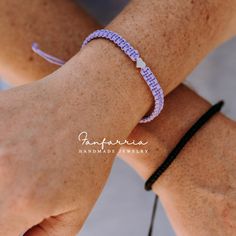 "Celebrate your unique bond with these beautifully crafted Couple Bracelets. Perfect for anniversaries, special occasions, or just as a token of your love. Features: Adjustable Fit: Both bracelets are adjustable. The purple one can close up to almost 6\", while the black one adjusts to nearly 6.5\", ensuring a snug fit for most wrist sizes. Personalized Initials: Add a personal touch with engraved initials. The purple color bracelet showcases your chosen initial, while the black bracelet feature Personalized Adjustable Beaded Bracelets For Promise, Adjustable Double Heart Bracelet For Promise, Adjustable Friendship Bracelets With Heart Charm, Couples Adjustable Friendship Bracelets, Adjustable Couples Friendship Bracelets, Elegant Adjustable Friendship Bracelets For Valentine's Day, Adjustable Double Heart Bracelet Gift, Adjustable Double Heart Bracelet For Gift, Adjustable Double Heart Bracelets For Gifts