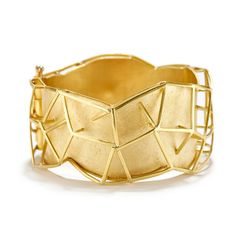 Construction by Alexandra Watkins | alexandra watkins Bracelet Contemporary Estate gold Modernist Gold Bangle Bracelets, Gold Modernist Cuff Bracelet For Formal Occasions, Gold Contemporary Cuff Bangle Bracelet, Gold Car, Jewelry Promotion, Gold Beauty, Gold Handbags, Gold Shoes, Jewelry Pins