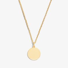 Wear this dainty Circle Charm Necklace with any OOTD, or gift to a loved one. Dainty Nickel-free Medallion Necklace, Dainty Medallion Necklace Nickel Free, Dainty Medallion Nickel-free Necklace, Minimalist Medallion Necklace For Mother's Day, Classic 16 Inch Necklace For Gift, Minimalist Round Necklace 16 Inch, Minimalist 16-inch Jewelry As A Gift, 16 Inch Minimalist Charm Necklace For Everyday, Classic Tarnish Resistant Necklaces As Gifts