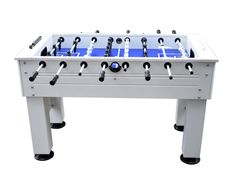 Hathaway Highlander 55 Outdoor Foosball Table's Side View Outdoor Foosball Table, Patio Pool, Foosball Table, White Cabinet, Used Tires, Foosball, Soccer Game, Game Table, Soccer Games