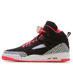 (GS) Air Jordan Spizike 'Black Red Gray' 535712-064 (SNKR/Retro/High Top/Basketball) Jordan Spizike, Nike Fashion, High Top, Air Jordan, Top Sneakers, Black Red, High Top Sneakers, High Tops, Air Jordans