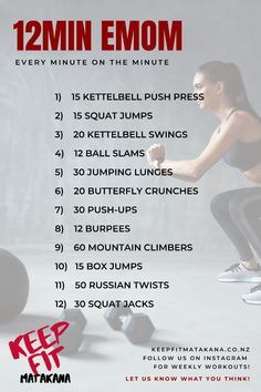 Workout, fitness Dumbell Emom Workout, 20 Min Emom Workout, At Home Emom Workout, Kettlebell Emom Workout, Full Body Emom Workout, Emom Kettlebell Workout, Emom Workout Weights, Crossfit Emom, Kettlebell Workout Routines