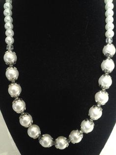 This elegant set can be great for weddings as well Single Strand Pearl Jewelry For Party, Classic Adjustable Necklaces For Party, Elegant Beaded Jewelry For Evening, Elegant Single Strand Jewelry For Party, Elegant Evening Beaded Jewelry, Elegant Party Necklaces With Round Beads, Formal Metal Jewelry With Pearl Chain, Elegant Single Strand Beaded Necklaces For Formal, Elegant Round Beads Jewelry For Evening