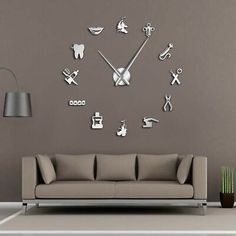 Pinterest Unicorn Clock, Giant Wall Clock, Dentist Office Design, Dental Doctor, Kedokteran Gigi, Dental Office Design Interiors, Dental Office Decor, 3d Wall Clock, Diy Wall Clock