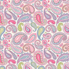 an image of a colorful paisley pattern