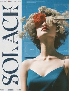 a woman with flowers in her hair is featured on the cover of an article about fashion