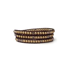 "This stunning gold and maroon triple wrap beaded bracelet is the perfect accessory for your favorite fall outfit. This triple wrap bracelet is made with 4mm gold Czech glass beads with additional 4mm light gold crystal beads. You will want to wear this trendy bracelet all year long. It's comfortable enough to wear in the office all day without it interfering with keyboard work. This bracelet is made to fit a 6 1/2\" - 7 1/2\" wrist comfortably. It measures 21\" to the first button closure, 22\" Adjustable Gold Wrap Bracelet, Gold Adjustable Wrap Bracelet, Gold Stackable Wrap Bracelet, Gold Wrap Bracelet For Layering, Gold Multi-strand Stackable Bracelets, Gold Multi-strand Wrap Bracelet For Gift, Adjustable Gold Bohemian Wrap Bracelet, Gold Adjustable Bohemian Wrap Bracelet, Adjustable Wrap Bracelet With Gold Beads