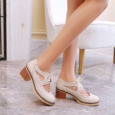 Heels:Approx cm Platform:Approx cm Upper Material:Pu Leather Outsole:Rubber If your foot is a little wide and fat, we suggest you choose 1 size larger, pls measure your foot length and choose a correct size. Thank you! Size Chart: Euro/CN 34 = foot length 21.5-22cm (Foot width=8-8.5cm) Euro/CN 35 = foot length 22-22.5cm (Foot width=8.5cm) Euro/CN 36 = foot length 22.5-23cm (Foot width=8.5-9cm Euro/CN 37 = foot length 23-23.5cm (Foot width=9cm) Euro/CN 38 = foot length 23.5-24m (Foot width=9-9.5c Spring Lace-up Mary Jane Heels, Casual Beige Lace-up Heels, Casual High Heel Block Heels For Fall, Trendy Beige Block Heels With Round Toe, Beige Casual Block Heels With Round Toe, Casual Beige Block Heels With Round Toe, Casual High Heel Lace-up Shoes For Spring, Casual Wide Fit Heels, Casual Wide Fit Spring Heels