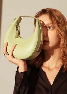 Light Green Leather Bag Bag Light, Strap Top, Saddle Bag, Strap Tops, Leather Items, Bag For Women, Sweater Coats, Two Piece Outfit, White Bag