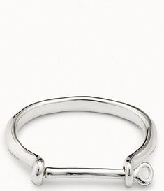 UNOde50 Twist Bar Closure Bangle Bracelet | Dillard's Adjustable Metal Cuff Bracelet With Polished Finish, Adjustable Metal Bracelet With Toggle Clasp, Adjustable Metal Bracelets With Toggle Clasp, Modern Metal Bracelets With Toggle Clasp, Metal Chain Bangle Bracelet With Polished Finish, Metal Bracelet With Polished Finish, Polished Metal Bracelet Jewelry, Polished Metal Bangle, Adjustable Polished Chain Bracelet