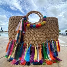 Brand New Unique Piece From @Zettabeachwear Brand Authentic Handmade Luxury Beach Bag, Perfect To Complement Your Summer Looks. This Piece Comes With Tags And Dust Bag. It’s Completely New, Perfect For Gifting! I’m A Brand Certified Distributor. Message Me If You Would Like To Have More Photos And Measurements! Beachy Sand-colored Straw Bag, Bohemian Tote Beach Bag For Summer Outings, Bohemian Beach Tote Bag For Summer Outings, Sand Color Straw Bag For Beach Season, Bohemian Tote Bag For Summer Outings, Bohemian Brown Straw Bag For Beach, Bohemian Brown Straw Bag For Vacation, Beachy Sand Straw Bag For Beach Season, Handwoven Natural Bags For Summer Outings