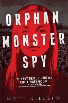 a book cover with a woman's face in red