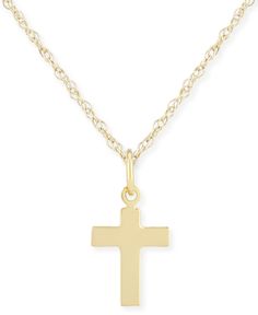 in stock Elegant Tarnish-resistant Cross Pendant Necklace, Elegant Gold Cross Necklace With Round Pendant, Tarnish Resistant Cross Necklace For Formal Occasions, Macy's Polished Finish Necklaces For Gifts, Tarnish-resistant Cross Necklace For Formal Occasions, Formal Tarnish-resistant Cross Necklace, 14k Gold Cross Necklace Tarnish Resistant, Fine Jewelry Tarnish Resistant Cross Pendant, Dainty 14k Gold Cross Jewelry