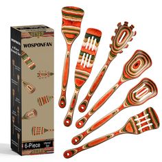 PRICES MAY VARY. 🎁【6 Pcs Pakkawood Kitchen Utensils Set】Pakkawood is also made of wood, color wood powder is molded through high-density insulation board process Texture and color can be controlled by craft. The 🎁【Easy To Clean & Store】Simply rinse them with warm water and light soap with a soft sponge, then wiped clean with paper towels or sponges.The user-friendly design is easy to store and can be 🎁【VERSATILE USAGE】Add a unique and stylish touch to your home and kitchen with the modern loo Spoon Salad, Kitchen Utensils Set, Salad Tongs, Insulation Board, Utensils Set, Kitchen Cooking Utensils, Cooking Utensils Set, Tidy Kitchen, Apartment Essentials