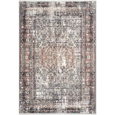 Elevate your space with this traditional medallion fringe area rug. This floor covering features a beautiful color palette that is purposefully distressed to mimic that iconic vintage look and has dainty 1 in. fringes lining both ends. Machine made using durable polypropylene, this rug is built to last in high traffic areas of your home. Look no further with our easy to care for and pet-friendly area rugs. Color: Multicolor. Distressed Persian Rug, Kitchen Beige, Rugs Persian, Fringe Rugs, Affordable Rugs, Jute Rugs, Vintage Medallion, Cowhide Rugs, Shag Rugs