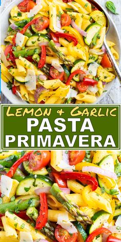 this lemon and garlic pasta prima veggie is the perfect side dish for any meal