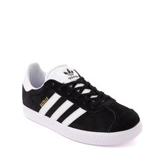 adidas Gazelle Athletic Shoe - Little Kid - Core Black | Journeys Cute Black Shoes, Shoes Gazelle, Shoe Size Chart Kids, Athletic Shoe, Kid Core, Adidas Gazelle, Shopping Spree, Soft Suede, Black Adidas