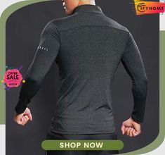 Men's Compression Shirt Running Shirt Half Zip Long Sleeve Base Layer Athletic Winter Spandex Breathable Quick Dry Moisture Wicking Gym Workout Running Active Training Sportswear Activewear Solid Half Zip Long Sleeve, Sportswear Activewear, Mens Compression, Half Zip Sweatshirt, Workout Running, Compression Shirt, Running Shirts, Gym Workout, Base Layer