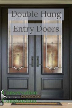 double hung entry doors with the words double hung entry doors