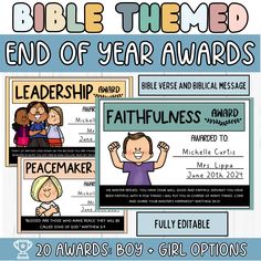 the bible themed end of year awards