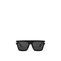 LOUIS VUITTON® - Lv Malletage Square Sunglasses - Black Ysl Glasses, Franklin Bbq, Black Sunglasses Square, Louis Vuitton Official, Diamond Pattern, Square Sunglasses, Fashion Statement, Louis Vuitton, Sunglasses