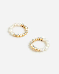 Circle pearl stud earrings Stud Earrings For Women, The Circle, Pearl Stud Earrings, Jewelry Case, Pearl Studs, Earrings For Women, Canvas Tote, Freshwater Pearls, Sale Items