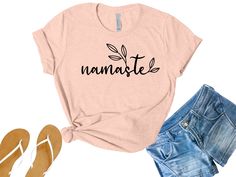 Namaste t-shirt, boho, yoga, healing, peaceful, self care This classic unisex jersey short sleeve tee fits like a well loved favorite that makes the best gift for any event. Chose from the various sizes and colors. T-Shirts ----------- *Bella Canvas *Solid Colors: 100% cotton *Heather Colors: 52% cotton, 48% polyester *crew neck *unisex sizing *all t-shirts are very soft CARE -------- *wash inside out in cold water *tumble dry low or air dry *do not bleach *Do not iron directly on the design *do not dry clean PRODUCTION TIME --------- *orders are processed within 2-5 business days before being shipped out. During the holidays, please expect delays due to the volume is higher than normal. RETURNS/EXCHANGES -------- Our shirts are made as each order comes in. They vary on color and size depe Boho Yoga, Yoga Tshirt, Namaste, Best Gift, Jersey Shorts, Bella Canvas, Self Care, Short Sleeve Tee, Inside Out